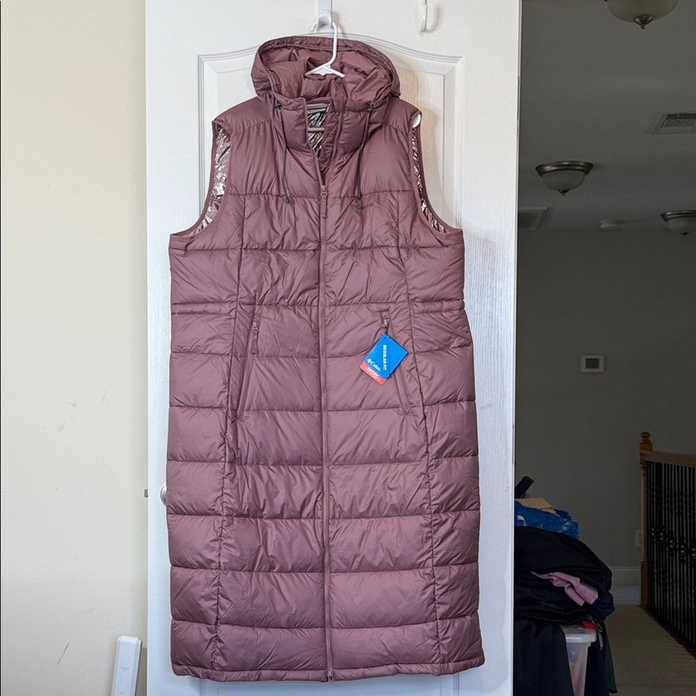 Columbia Pike Lake Long Vest Mauve Pink XXL - Picture 5 of 15